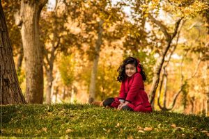 عکاسی پاییزی از کودک